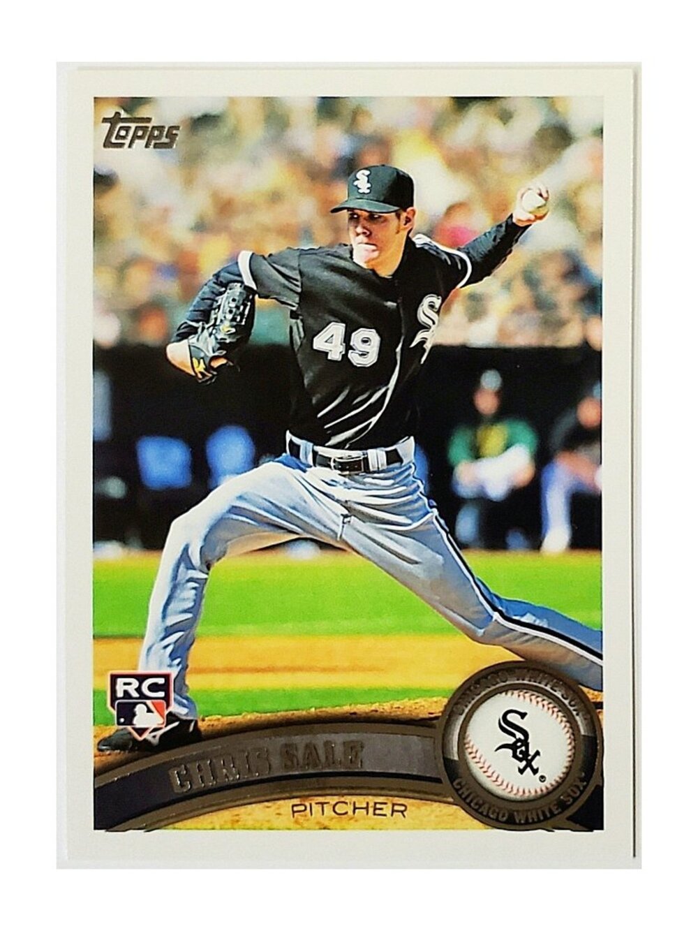 CHRIS SALE ROOKIE "FLAGSHIP" 2011 TOPPS #65, PITCHER, CHICAGO WHITE SOX, BRAVES